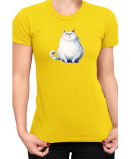 Дамска Тениска Funny Cats Breeds Fat Cat