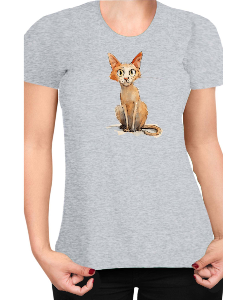 Дамска Тениска Funny Cats Breeds Javanese 1