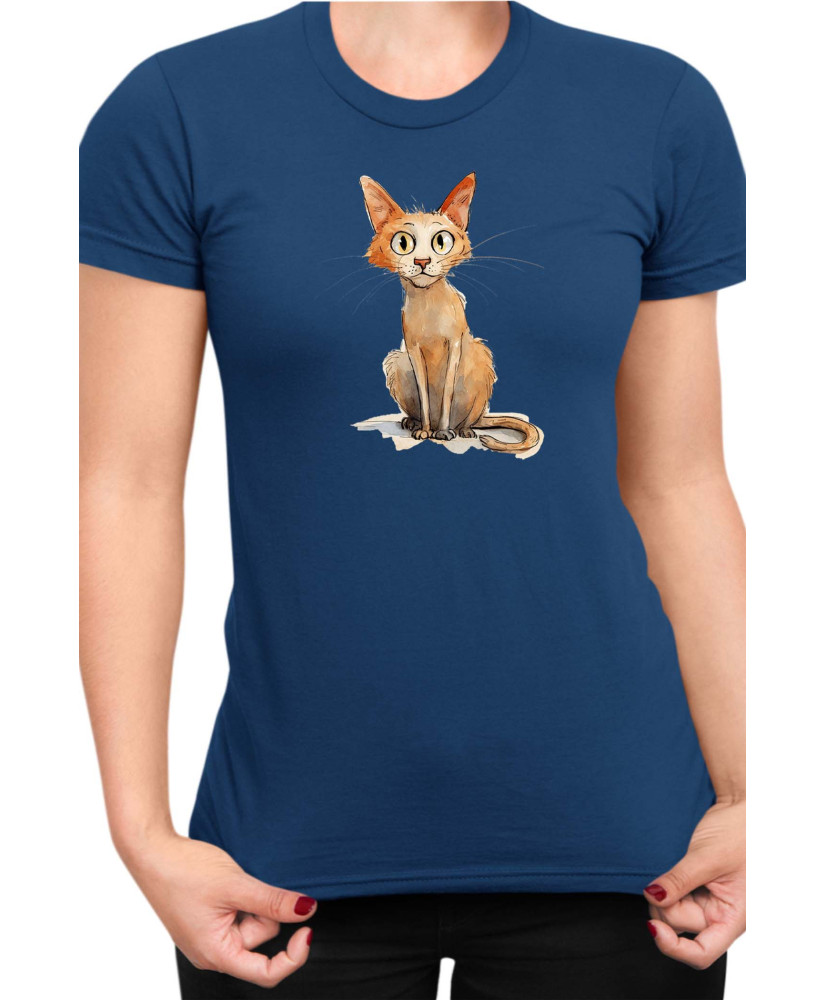 Дамска Тениска Funny Cats Breeds Javanese 1