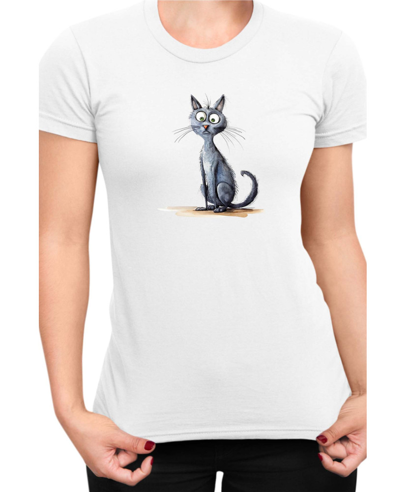 Дамска Тениска Funny Cats Breeds Korat