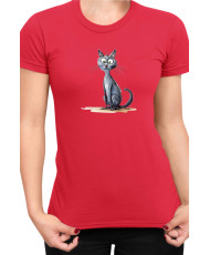 Дамска Тениска Funny Cats Breeds Korat