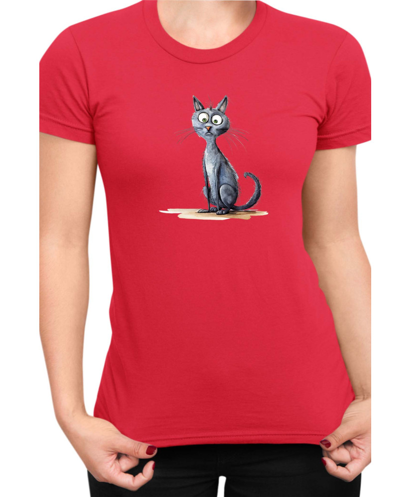 Дамска Тениска Funny Cats Breeds Korat