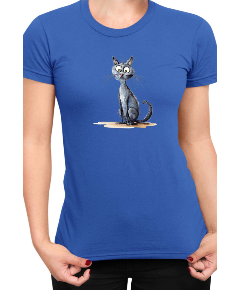 Дамска Тениска Funny Cats Breeds Korat