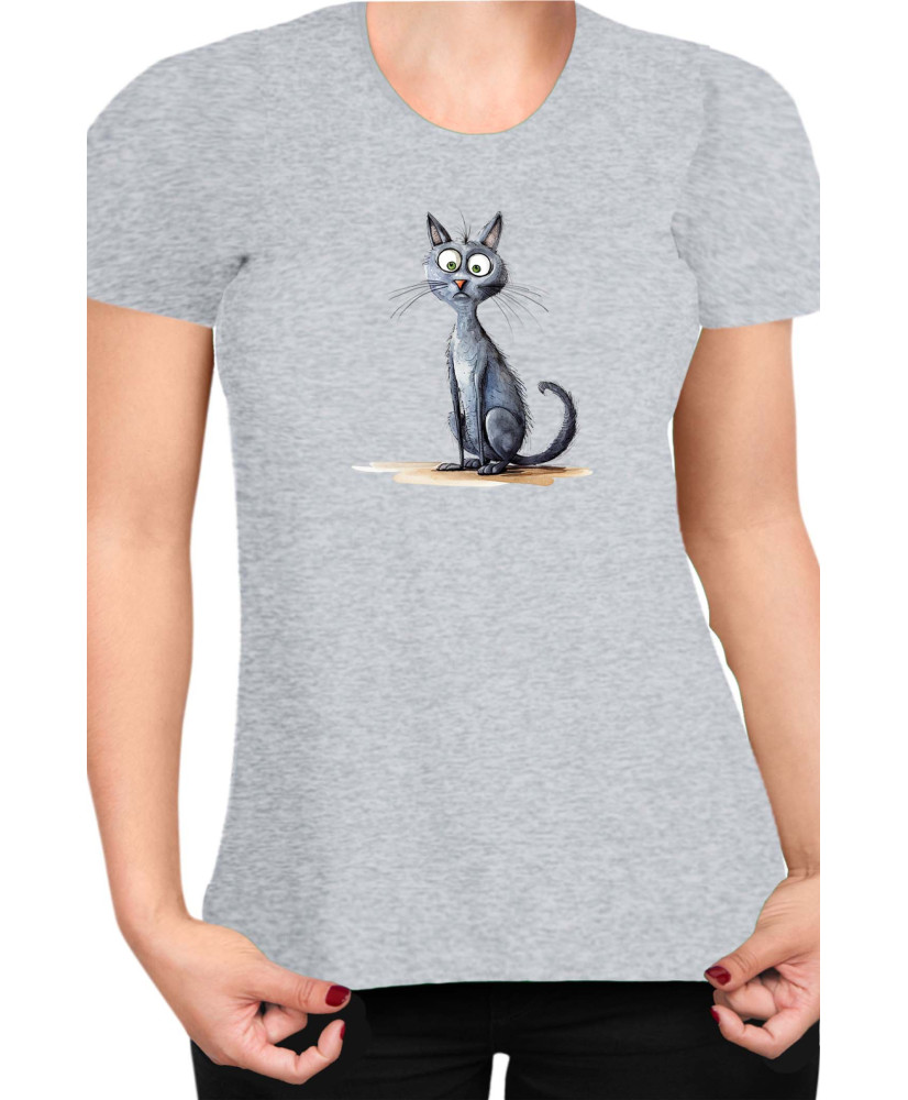 Дамска Тениска Funny Cats Breeds Korat
