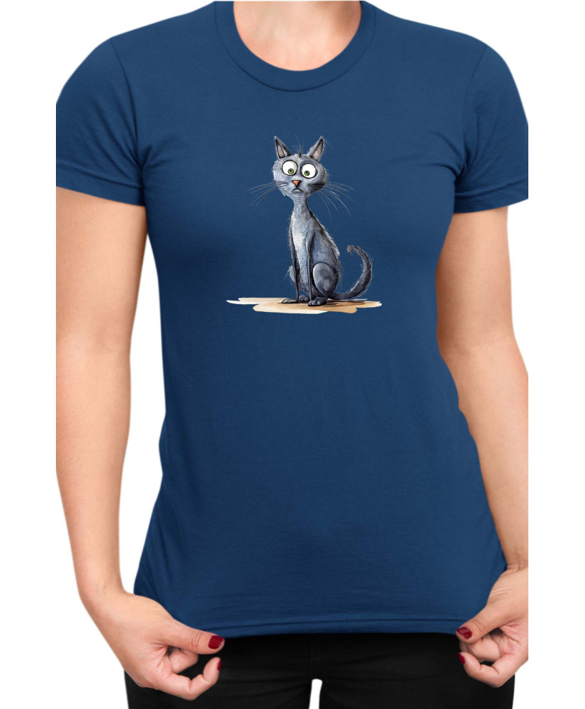 Дамска Тениска Funny Cats Breeds Korat