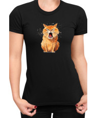 Дамска Тениска Funny Cats Breeds Kurilian Bobtail