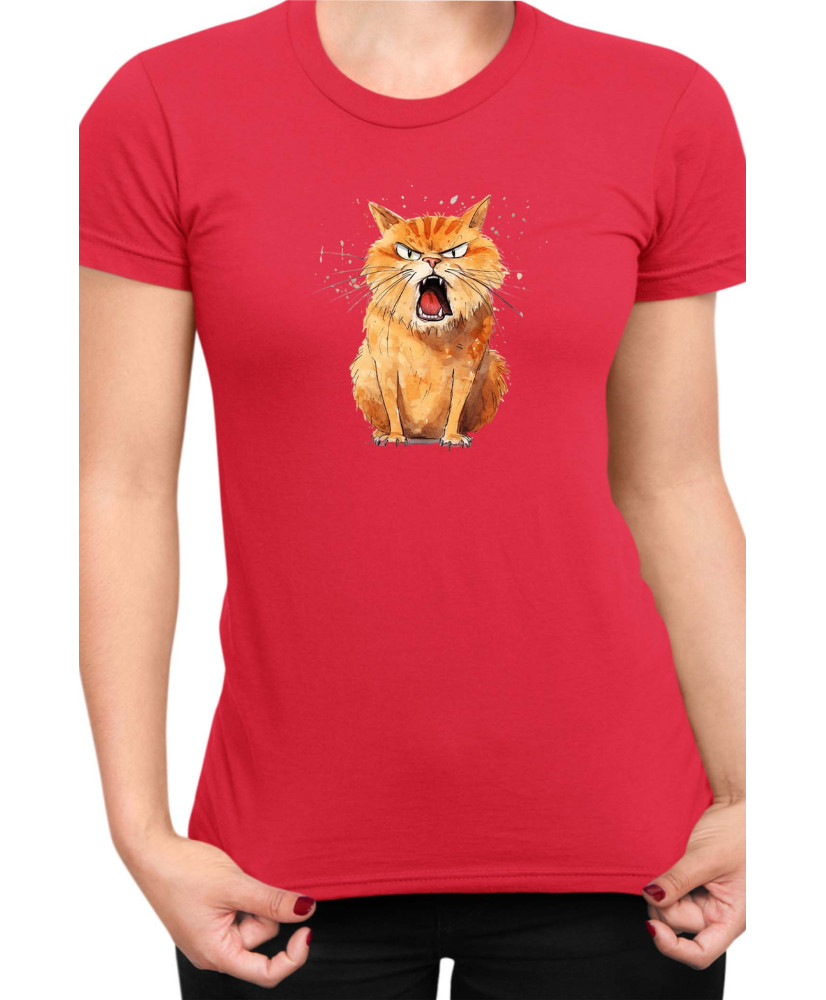 Дамска Тениска Funny Cats Breeds Kurilian Bobtail