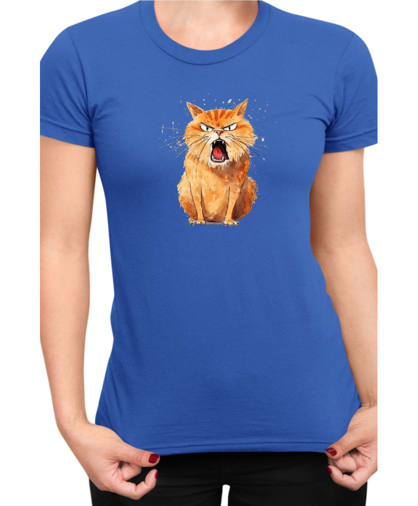 Дамска Тениска Funny Cats Breeds Kurilian Bobtail