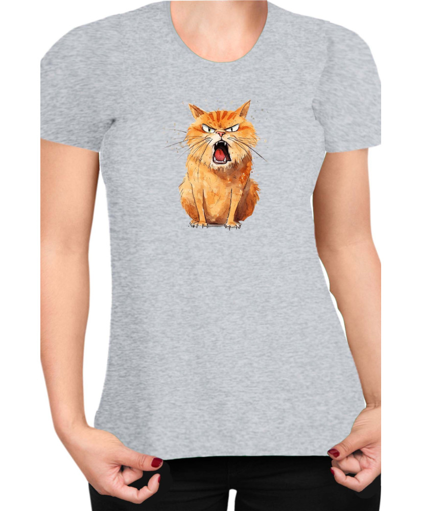 Дамска Тениска Funny Cats Breeds Kurilian Bobtail