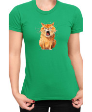 Дамска Тениска Funny Cats Breeds Kurilian Bobtail