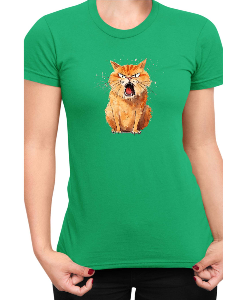 Дамска Тениска Funny Cats Breeds Kurilian Bobtail