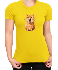 Дамска Тениска Funny Cats Breeds Kurilian Bobtail