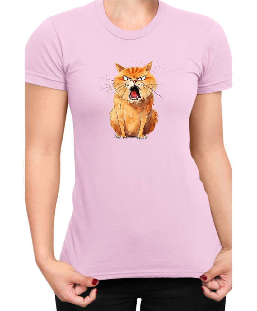 Дамска Тениска Funny Cats Breeds Kurilian Bobtail
