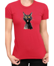 Дамска Тениска Funny Cats Breeds Mandalay 1