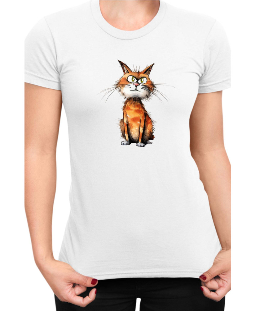 Дамска Тениска Funny Cats Breeds Manx