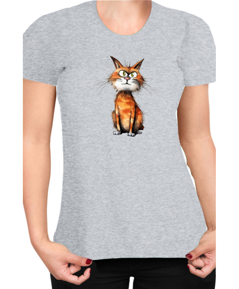 Дамска Тениска Funny Cats Breeds Manx
