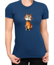 Дамска Тениска Funny Cats Breeds Manx