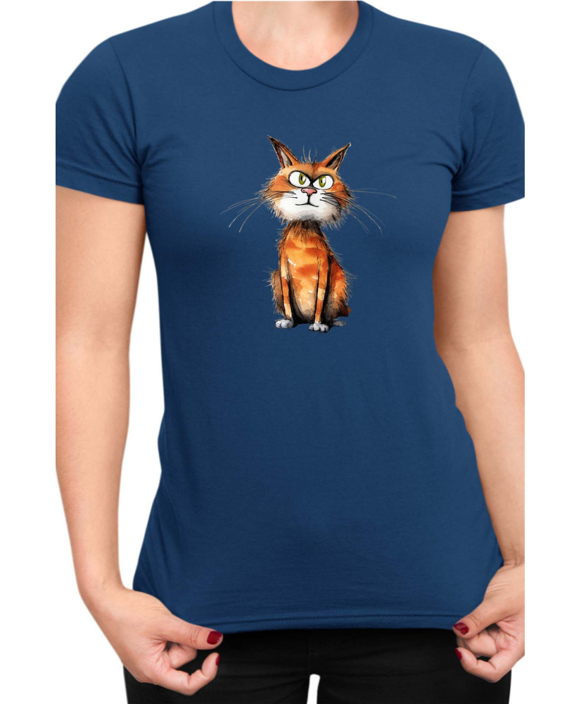 Дамска Тениска Funny Cats Breeds Manx