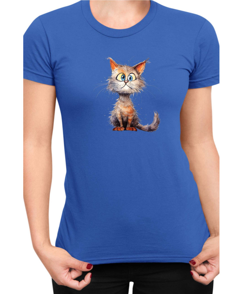 Дамска Тениска Funny Cats Breeds Munchkin 1