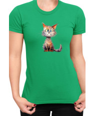 Дамска Тениска Funny Cats Breeds Munchkin 1