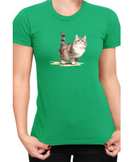 Дамска Тениска Funny Cats Breeds Munchkin 2