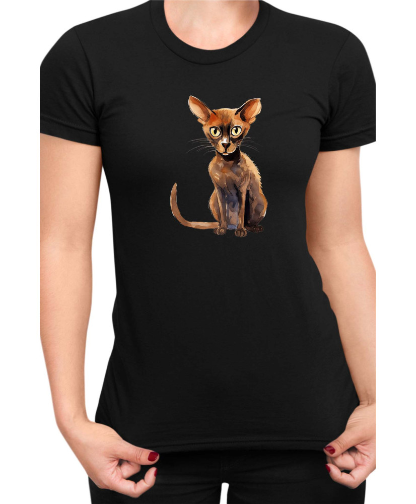 Дамска Тениска Funny Cats Breeds Peterbald