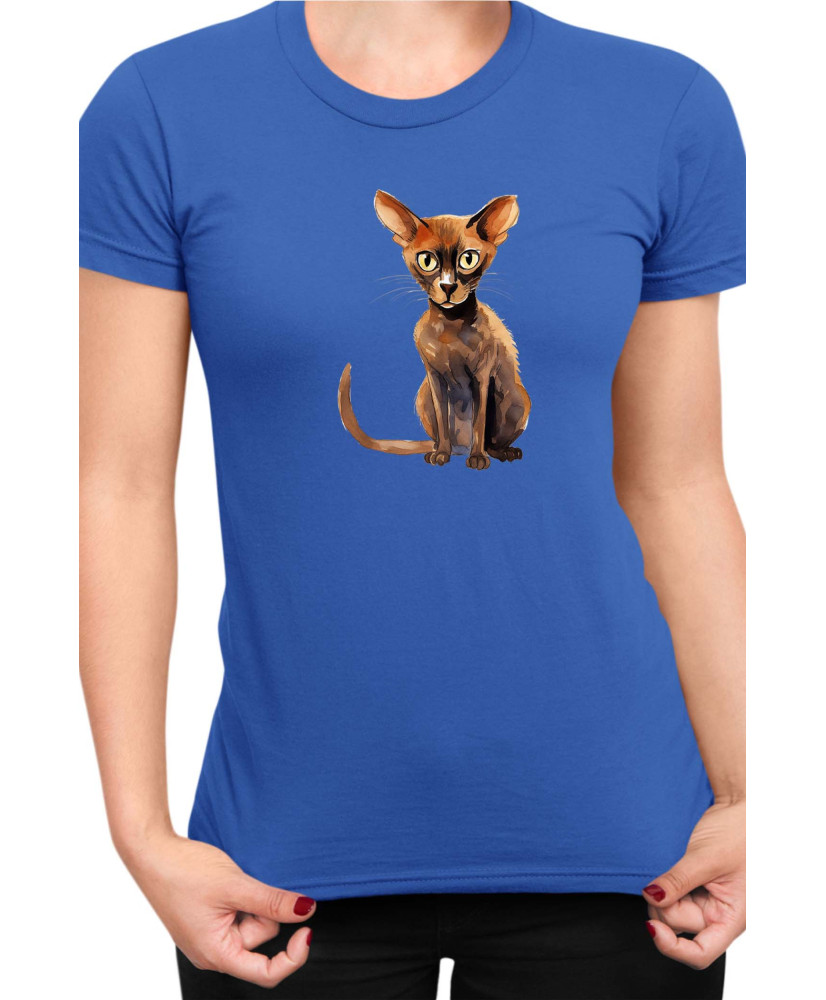 Дамска Тениска Funny Cats Breeds Peterbald