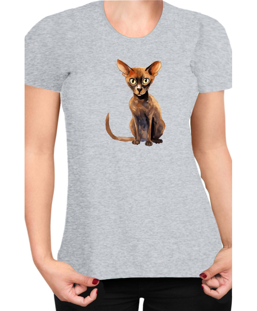 Дамска Тениска Funny Cats Breeds Peterbald