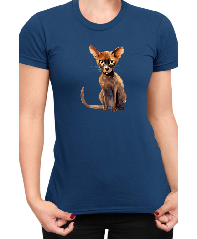 Дамска Тениска Funny Cats Breeds Peterbald