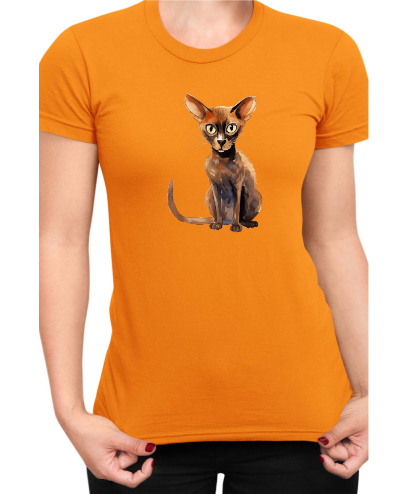 Дамска Тениска Funny Cats Breeds Peterbald