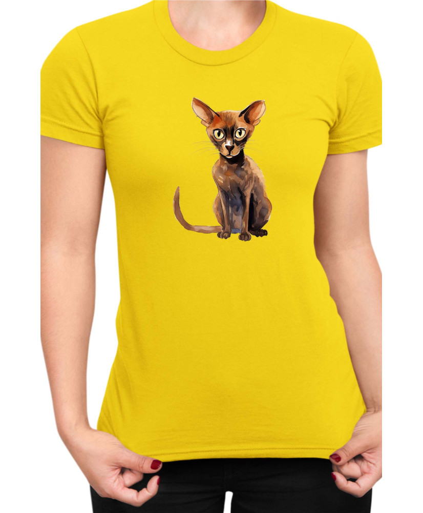 Дамска Тениска Funny Cats Breeds Peterbald
