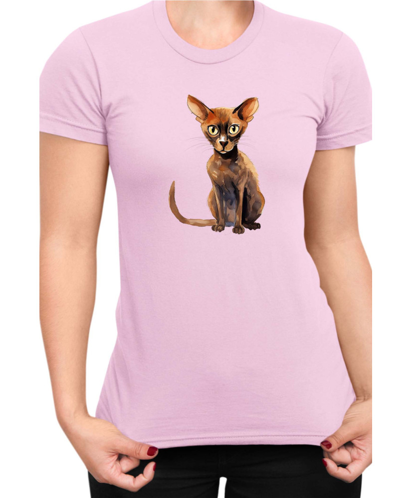 Дамска Тениска Funny Cats Breeds Peterbald