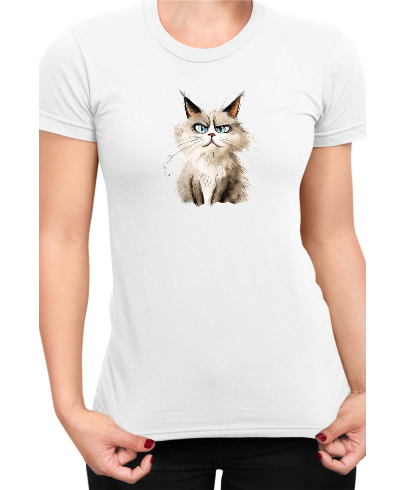 Дамска Тениска Funny Cats Breeds Ragdoll