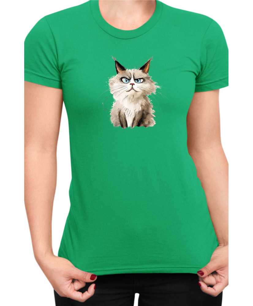 Дамска Тениска Funny Cats Breeds Ragdoll