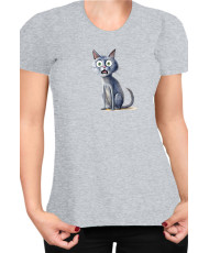 Дамска Тениска Funny Cats Breeds Russian Blue 1
