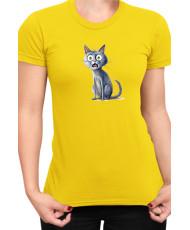Дамска Тениска Funny Cats Breeds Russian Blue 1