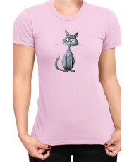 Дамска Тениска Funny Cats Breeds Russian Blue 2