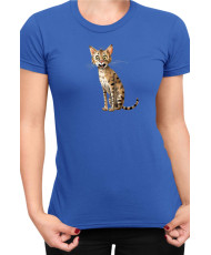 Дамска Тениска Funny Cats Breeds Savannah