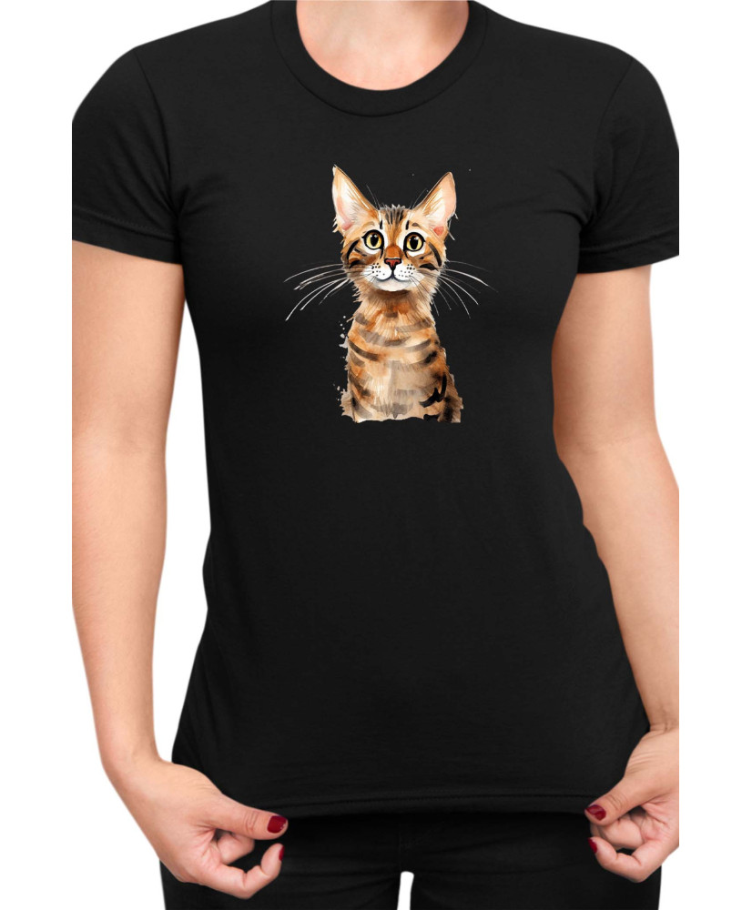 Дамска Тениска Funny Cats Breeds Serengeti