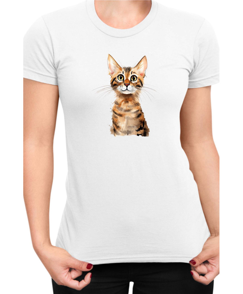 Дамска Тениска Funny Cats Breeds Serengeti