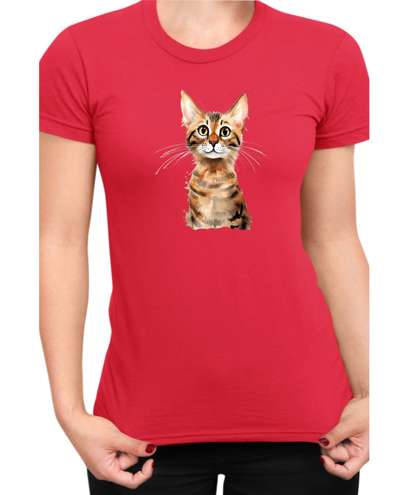 Дамска Тениска Funny Cats Breeds Serengeti