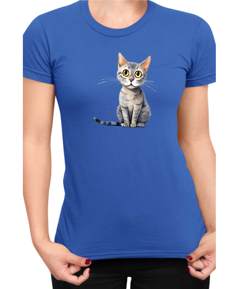 Дамска Тениска Funny Cats Breeds Serrade Petit