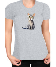 Дамска Тениска Funny Cats Breeds Serrade Petit
