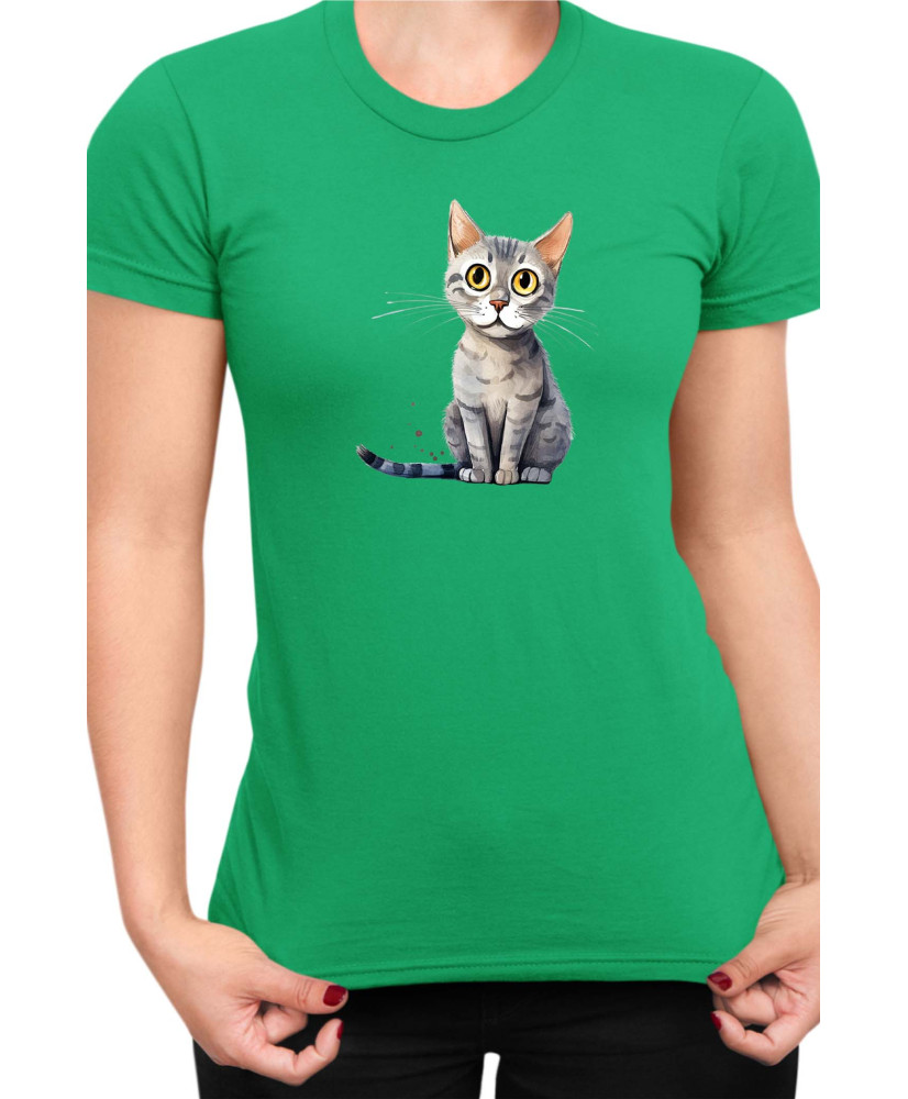 Дамска Тениска Funny Cats Breeds Serrade Petit