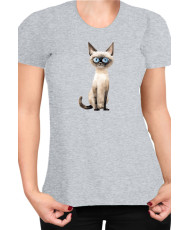 Дамска Тениска Funny Cats Breeds Siamese