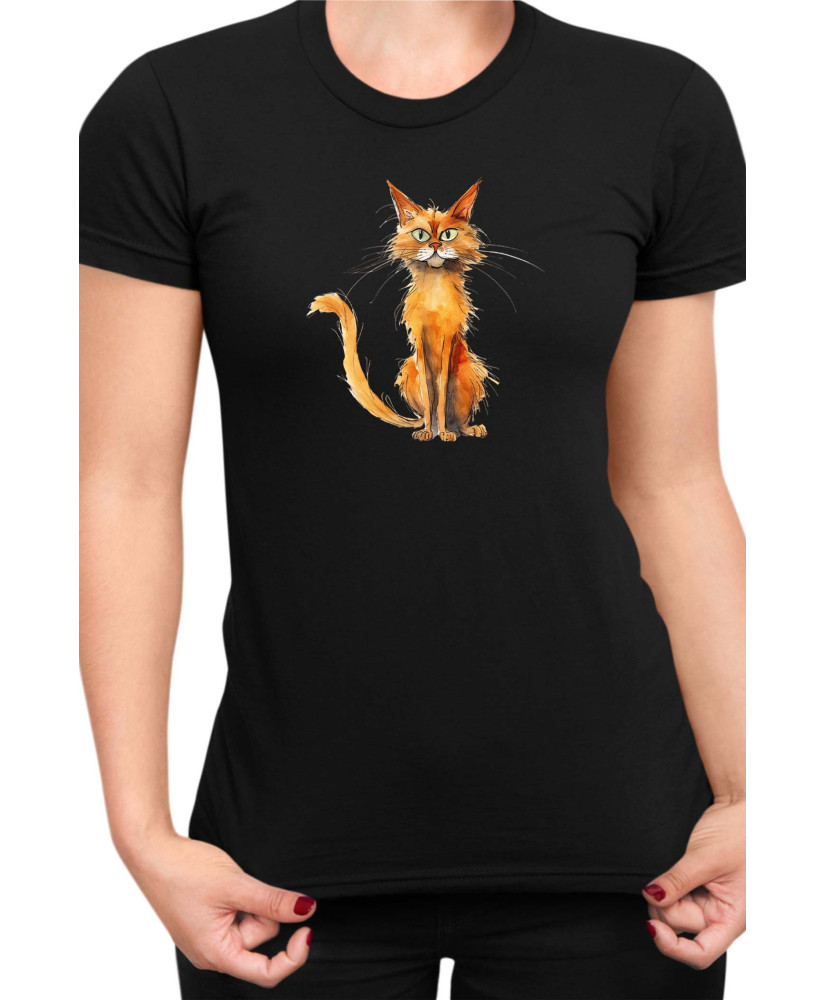 Дамска Тениска Funny Cats Breeds Somali