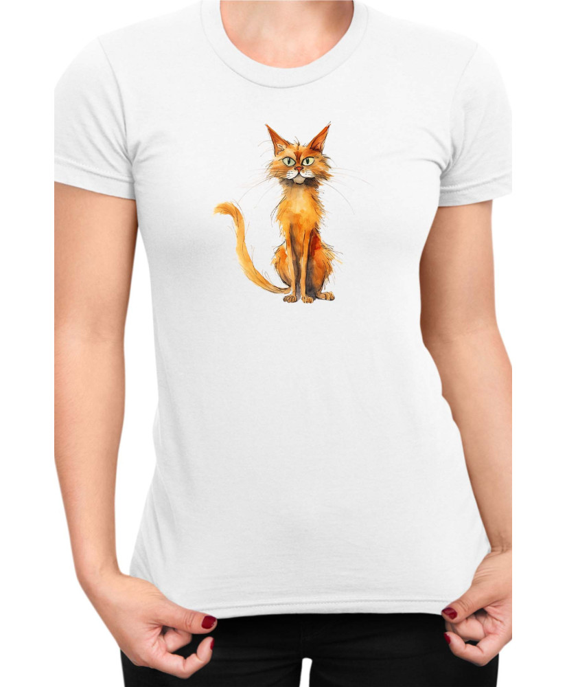 Дамска Тениска Funny Cats Breeds Somali