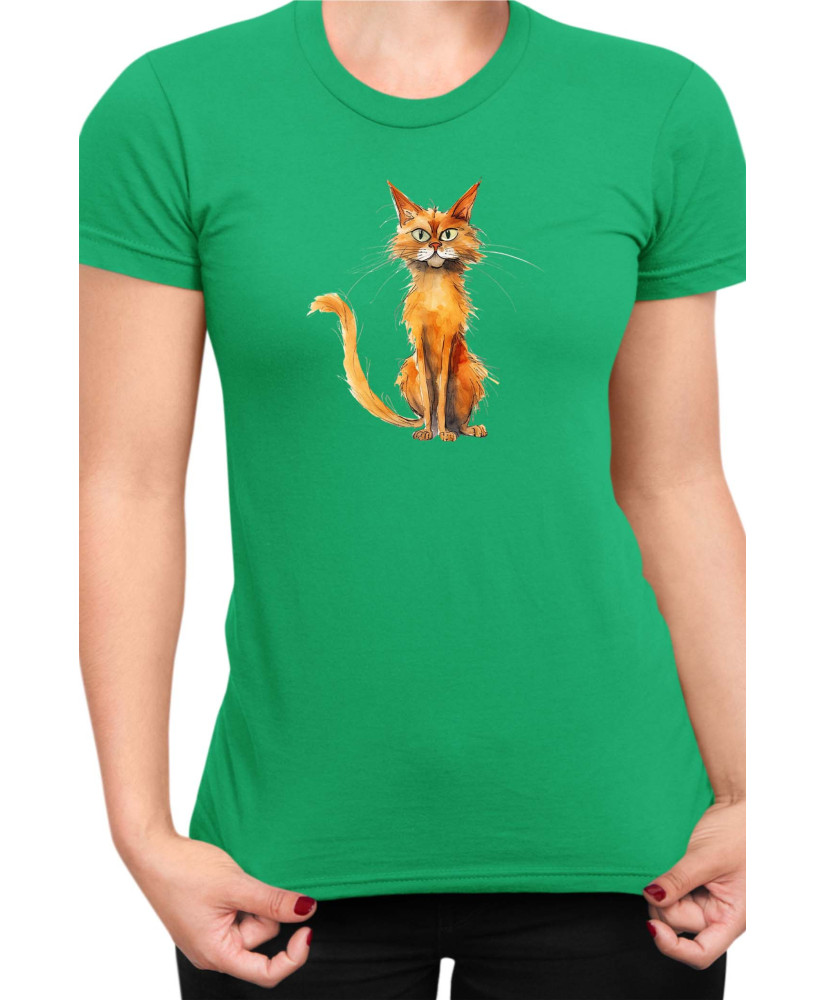 Дамска Тениска Funny Cats Breeds Somali