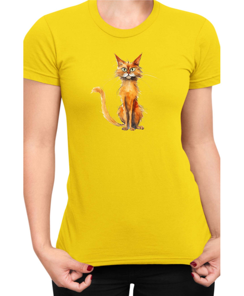 Дамска Тениска Funny Cats Breeds Somali