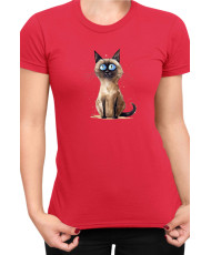 Дамска Тениска Funny Cats Breeds Thai